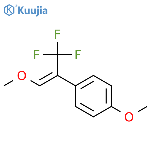 BENZENE, 1-METHOXY-4-[(1E)-2-METHOXY-1-(TRIFLUOROMETHYL)ETHENYL]- structure