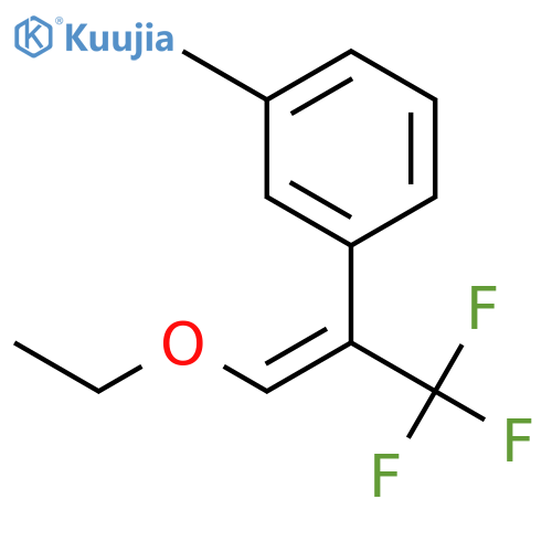 Benzene,1-[(1E)-2-ethoxy-1-(trifluoromethyl)ethenyl]-3-methyl- structure