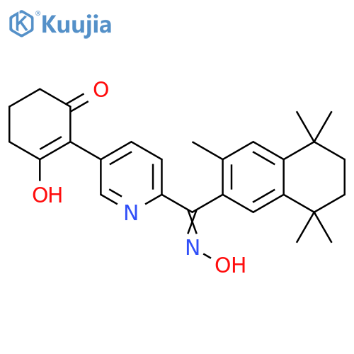 2-Cyclohexen-1-one, 3-hydroxy-2-[6-[(hydroxyimino)(5,6,7,8-tetrahydro-3,5,5,8,8-pentamethyl-2-naphthalenyl)methyl]-3-pyridinyl]- structure