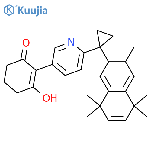 2-Cyclohexen-1-one, 2-[6-[1-(5,8-dihydro-3,5,5,8,8-pentamethyl-2-naphthalenyl)cyclopropyl]-3-pyridinyl]-3-hydroxy- structure
