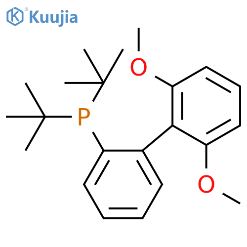 Di-tert-butyl(2',6'-dimethoxy-[1,1'-biphenyl]-2-yl)phosphine structure