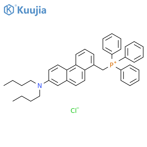Phosphonium, [[7-(dibutylamino)-1-phenanthrenyl]methyl]triphenyl-, chloride (1:1) structure