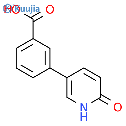 5-(3-Carboxyphenyl)-2-hydroxypyridine structure