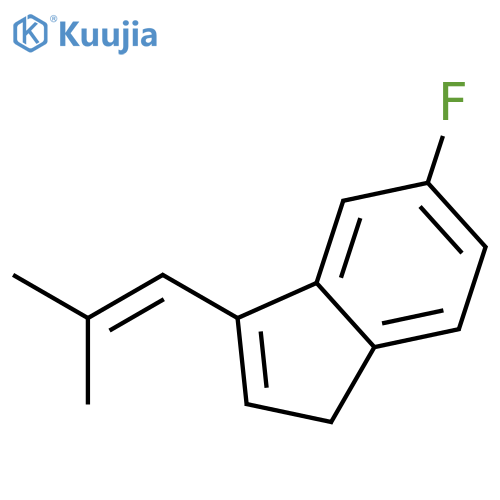 1H-Indene, 5-fluoro-3-(2-methyl-1-propenyl)- structure