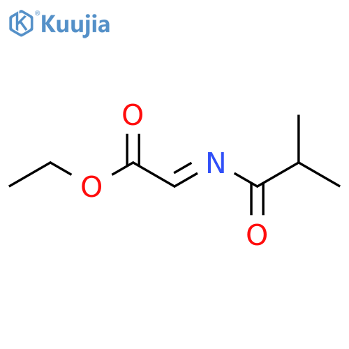 Acetic acid,2-[(2-methyl-1-oxopropyl)imino]-, ethyl ester structure