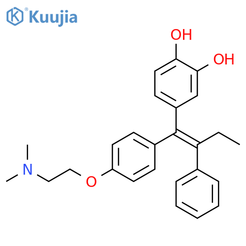 1,2-Benzenediol, 4-[(1E)-1-[4-[2-(dimethylamino)ethoxy]phenyl]-2-phenyl-1-buten-1-yl]- structure