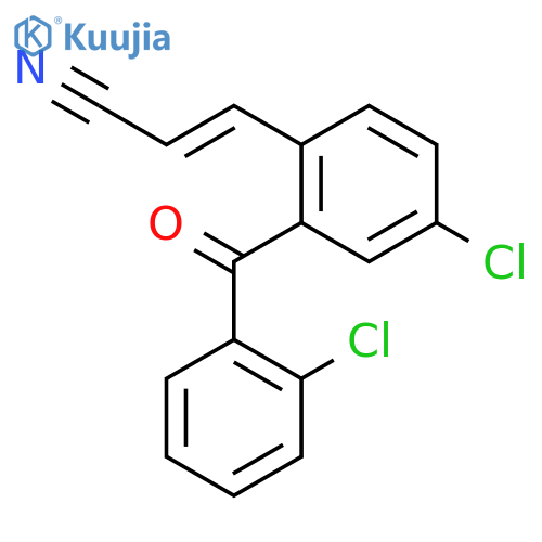 2-Propenenitrile, 3-[4-chloro-2-(2-chlorobenzoyl)phenyl]- structure