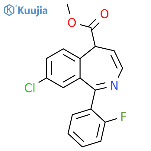 5H-2-Benzazepine-5-carboxylic acid, 8-chloro-1-(2-fluorophenyl)-,methyl ester structure