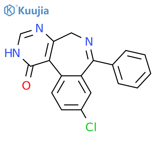 1H-PYRIMIDO[4,5-D][2]BENZAZEPIN-1-ONE, 9-CHLORO-2,5-DIHYDRO-7-PHENYL- structure