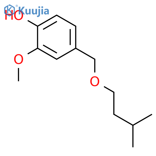Phenol, 2-methoxy-4-[(3-methylbutoxy)methyl]- structure