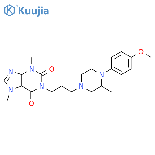 1H-Purine-2,6-dione,3,7-dihydro-1-[3-[4-(4-methoxyphenyl)-3-methyl-1-piperazinyl]propyl]-3,7-dimethyl- structure