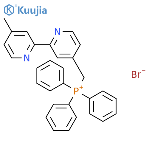 Phosphonium, [(4'-methyl[2,2'-bipyridin]-4-yl)methyl]triphenyl-, bromide structure