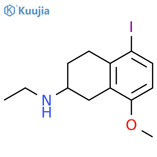 2-Naphthalenamine, N-ethyl-1,2,3,4-tetrahydro-5-iodo-8-methoxy- structure