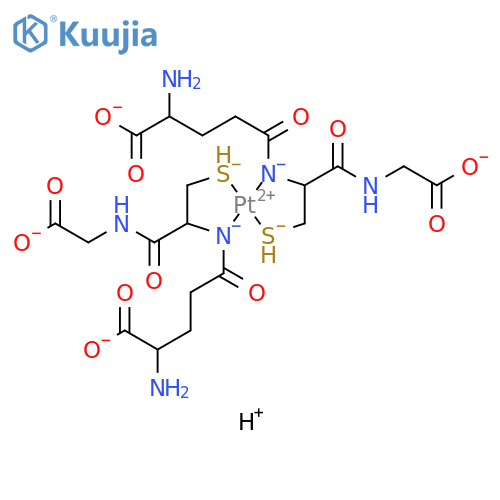 bis(glutathionato)platinum(II) structure