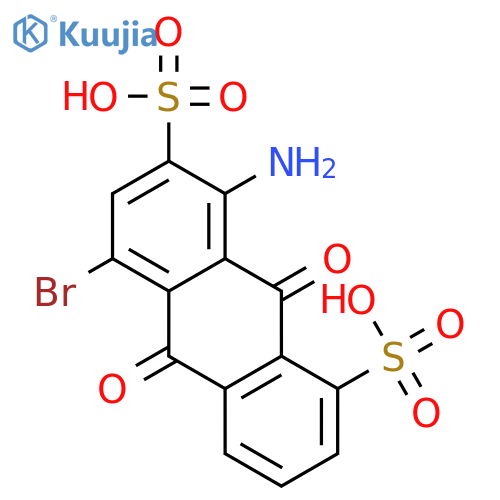 1,7-Anthracenedisulfonicacid, 8-amino-5-bromo-9,10-dihydro-9,10-dioxo- structure