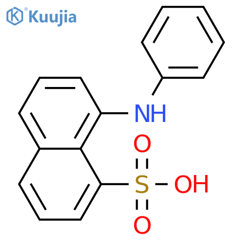 8-Anilino-1-naphthalenesulfonic acid structure