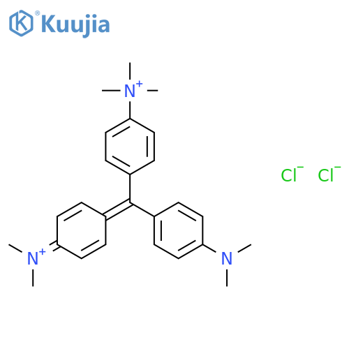 4-4-(Dimethylamino)phenyl-(4-dimethylazaniumylidenecyclohexa-2,5-dien-1-ylidene)methylphenyl-trimethylazanium Dichloride structure