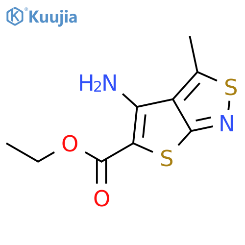 Ethyl 4-Amino-3-methylthieno2,3-cisothiazole-5-carboxylate structure