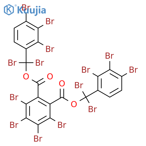 1,2-Benzenedicarboxylicacid, 3,4,5,6-tetrabromo-, 1,2-bis[(2,3,4,5,6-pentabromophenyl)methyl] ester structure
