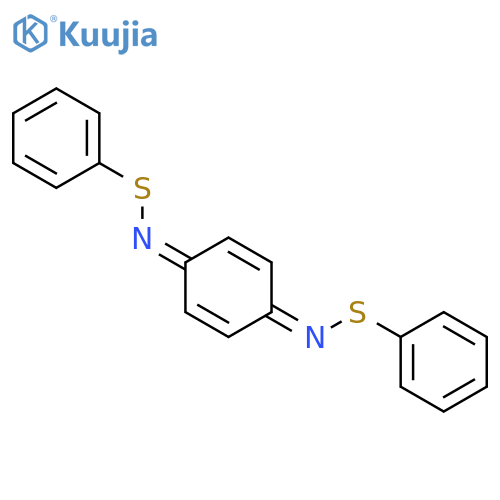 BENZENESULFENAMIDE, N,N'-2,5-CYCLOHEXADIENE-1,4-DIYLIDENEBIS- structure