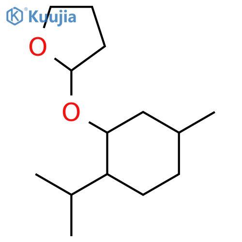 Furan, tetrahydro-2-[[5-methyl-2-(1-methylethyl)cyclohexyl]oxy]- structure