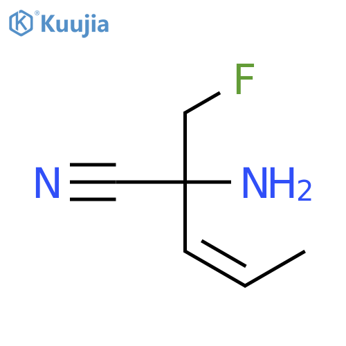 3-Pentenenitrile, 2-amino-2-(fluoromethyl)-, (Z)- structure