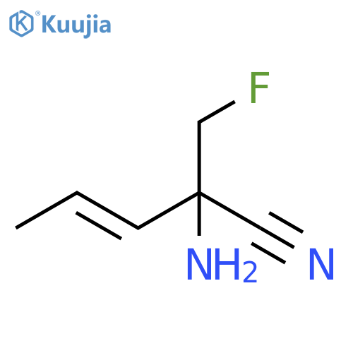 3-Pentenenitrile, 2-amino-2-(fluoromethyl)-, (E)- structure