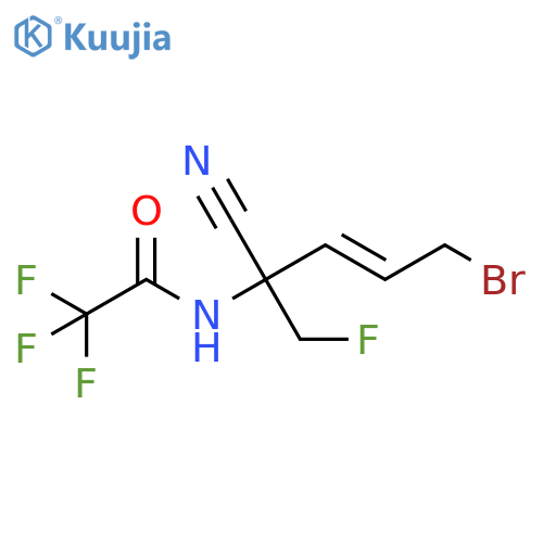Acetamide, N-[4-bromo-1-cyano-1-(fluoromethyl)-2-butenyl]-2,2,2-trifluoro-, (E)- (9CI) structure