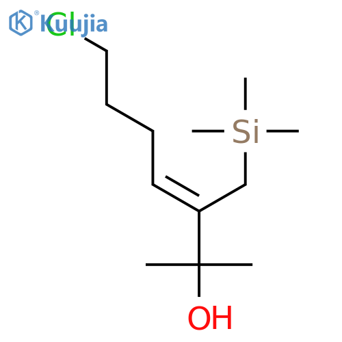 3-HEPTEN-2-OL, 7-CHLORO-2-METHYL-3-[(TRIMETHYLSILYL)METHYL]-, (Z)- structure
