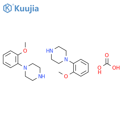 carbonic acid, compound with 1-(2-methoxyphenyl)piperazine (1:2) structure