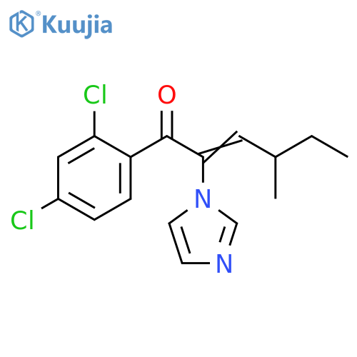 2-Hexen-1-one,1-(2,4-dichlorophenyl)-2-(1H-imidazol-1-yl)-4-methyl- structure