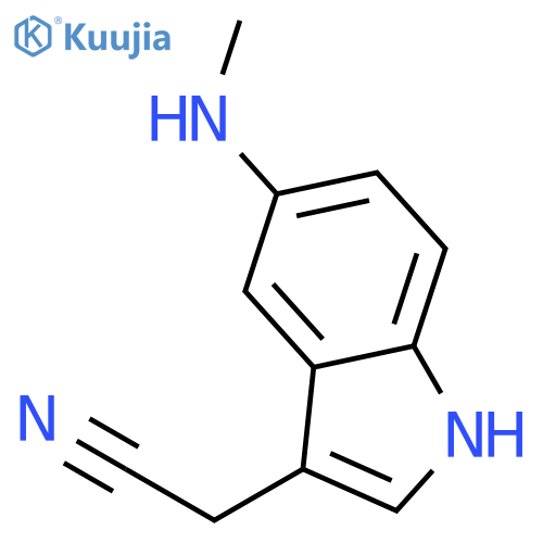 5-(methylamino)-1H-Indole-3-acetonitrile structure