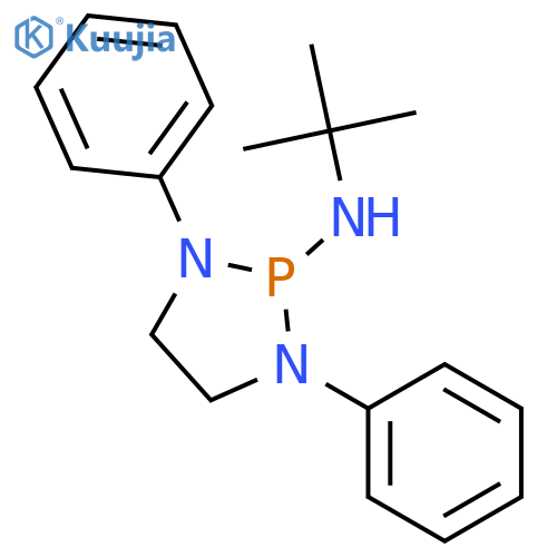 1,3,2-Diazaphospholidin-2-amine, N-(1,1-dimethylethyl)-1,3-diphenyl- structure