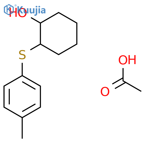 CYCLOHEXANOL, 2-[(4-METHYLPHENYL)THIO]-, ACETATE structure