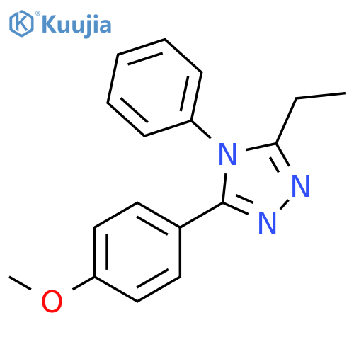 4H-1,2,4-Triazole, 3-ethyl-5-(4-methoxyphenyl)-4-phenyl- structure