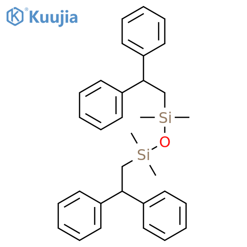 Disiloxane, 1,3-bis(2,2-diphenylethyl)-1,1,3,3-tetramethyl- structure