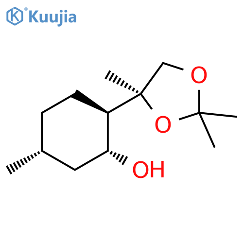 Cyclohexanol, 5-methyl-2-[(4S)-2,2,4-trimethyl-1,3-dioxolan-4-yl]-, (1R,2R,5R)- (9CI) structure