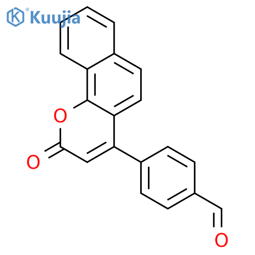 Benzaldehyde, 4-(2-oxo-2H-naphtho[1,2-b]pyran-4-yl)- structure