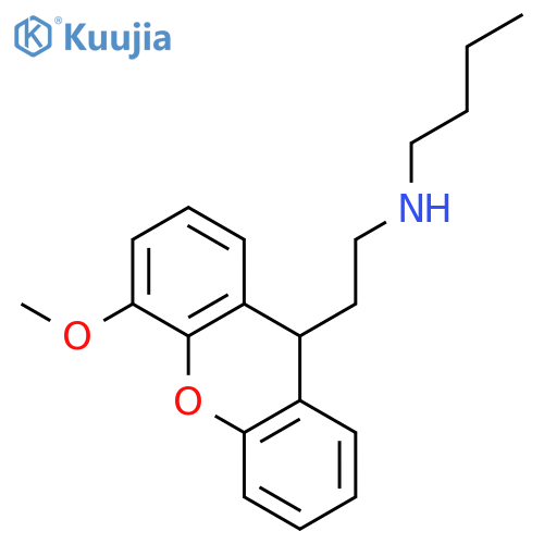 9H-Xanthene-9-ethanamine, N-butyl-4-methoxy- structure