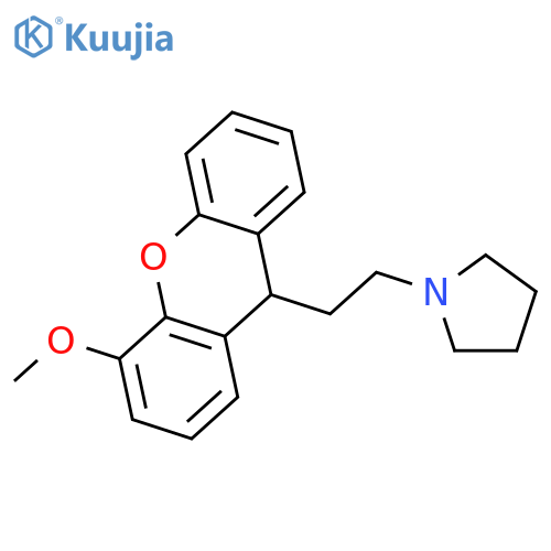Pyrrolidine, 1-[2-(4-methoxy-9H-xanthen-9-yl)ethyl]- structure