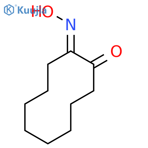 1,2-Cyclodecanedione, monooxime, (1Z)- structure