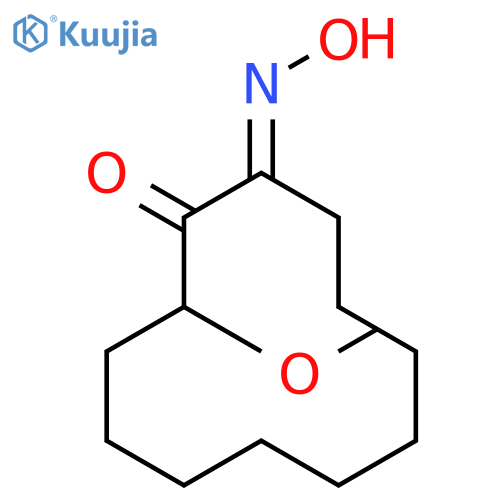 1,2-Cyclododecanedione, 3-methoxy-, 1-oxime, (1Z)- structure