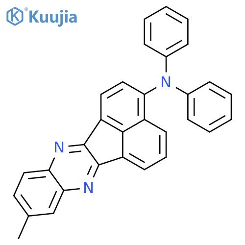 Acenaphtho[1,2-b]quinoxalin-3-amine, 9-methyl-N,N-diphenyl- structure