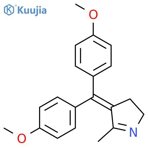 2H-Pyrrole, 4-[bis(4-methoxyphenyl)methylene]-3,4-dihydro-5-methyl- structure