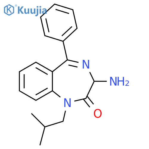 3-amino-1-isobutyl-5-phenyl-1H-benzo[e][1,4]diazepin-2(3H)-one(WXG00969) structure