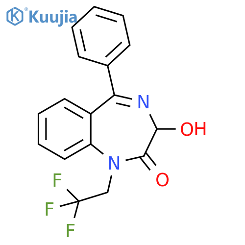 2H-1,4-Benzodiazepin-2-one, 1,3-dihydro-3-hydroxy-5-phenyl-1-(2,2,2-trifluoroethyl)- structure