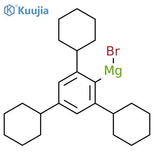 Magnesium, bromo(2,4,6-tricyclohexylphenyl)- structure