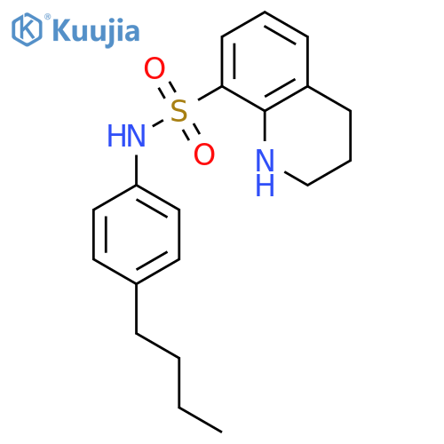 8-QUINOLINESULFONAMIDE, N-(4-BUTYLPHENYL)-1,2,3,4-TETRAHYDRO- structure