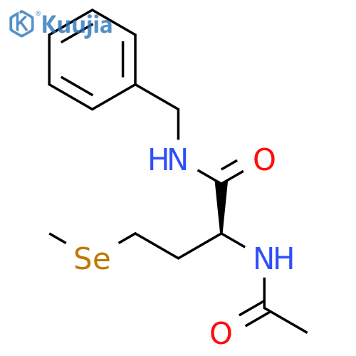 Butanamide, 2-(acetylamino)-4-(methylseleno)-N-(phenylmethyl)-, (2S)- structure