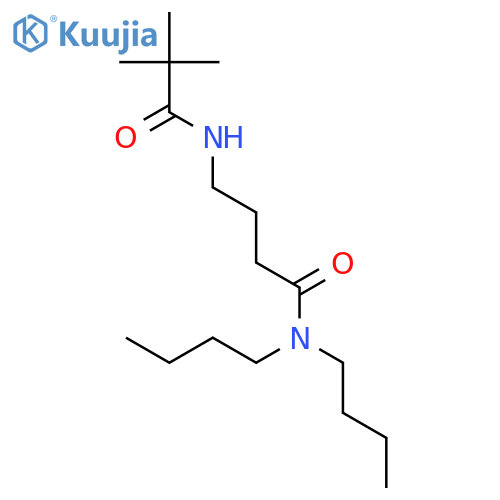 N,N-dibutyl-4-[(2,2-dimethylpropanoyl)amino]butanamide structure